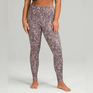 Lululemon Align High-Rise Legging Pant 28" Grey Camo Sz8